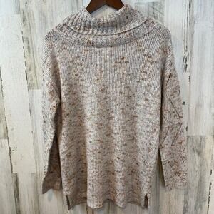 Jessica Simpson Women's Cozy Speckled Cowl Neck Sweater‎ Size M